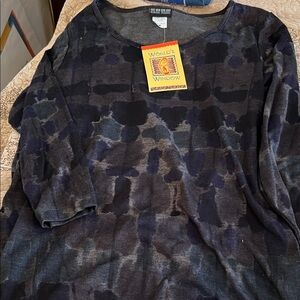 Nomadic Traders Black Camo Tunic Shirt Tails Size M